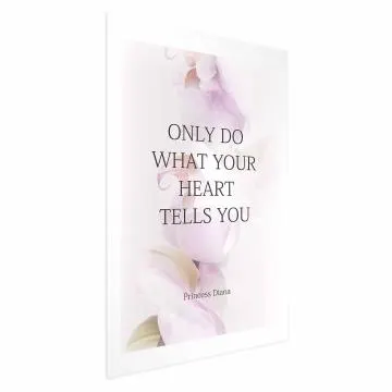Plakat Heart 21x30 cm bez ramy z marginesem