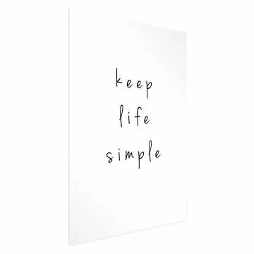 Plakat Simple 40x60 cm bez ramy z marginesem