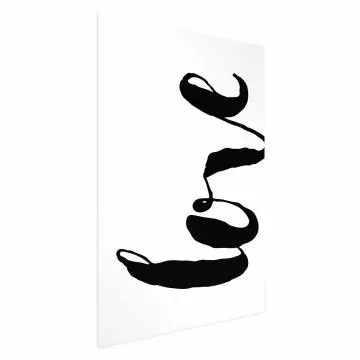 Plakat Czarne Love 40x60 cm bez ramy bez marginesu