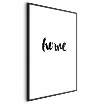 Plakat Dom i kropka 60x90 cm z ramą czarną z marginesem