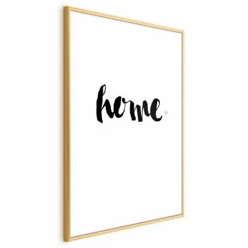 Plakat Dom i kropka 40x60 cm z ramą złotą bez marginesu