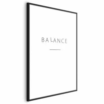 Plakat Balance 60x90 cm z ramą czarną z marginesem