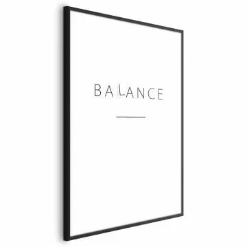 Plakat Balance 21x30 cm z ramą czarną bez marginesu