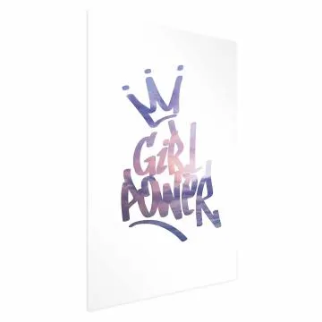 Plakat Girl Power 29,7x42 cm bez ramy bez marginesu