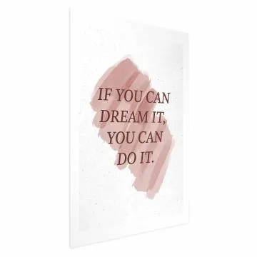 Plakat You Can Do It 40x60 cm bez ramy z marginesem