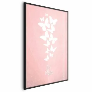 Plakat Fly High 21x30 cm z ramą czarną bez marginesu