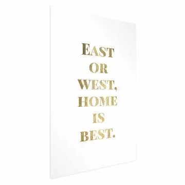 Plakat Gold Home 40x60 cm bez ramy z marginesem
