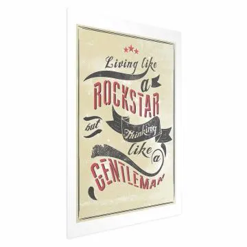Plakat Rockstar 40x60 cm bez ramy z marginesem