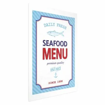 Plakat Menu 21x30 cm bez ramy z marginesem