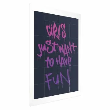 Plakat Girls 21x30 cm bez ramy z marginesem