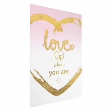 Plakat Love Is 60x90 cm bez ramy bez marginesu