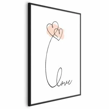 Plakat Połączeni w chmurach 21x30 cm z ramą czarną z marginesem