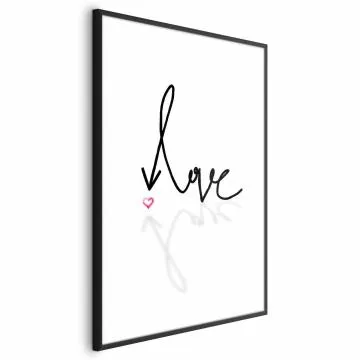 Plakat To jest miłość 60x90 cm z ramą czarną z marginesem