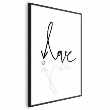 Plakat To jest miłość 60x90 cm z ramą czarną bez marginesu