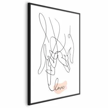 Plakat Splątane uczucie 29,7x42 cm z ramą czarną bez marginesu