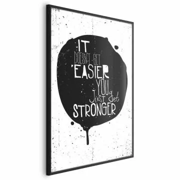 Plakat Stronger 40x60 cm z ramą czarną bez marginesu