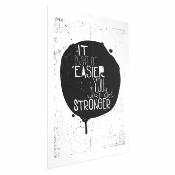 Plakat Stronger 60x90 cm bez ramy z marginesem