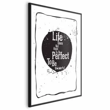 Plakat Life 60x90 cm z ramą czarną bez marginesu