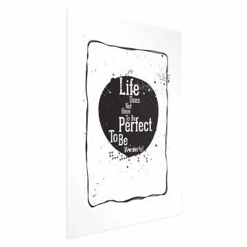 Plakat Life 40x60 cm bez ramy z marginesem