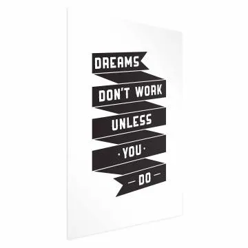 Plakat Dreams 21x30 cm bez ramy bez marginesu