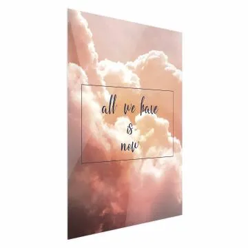 Plakat All we have is now 21 x 30 cm bez ramy bez marginesu