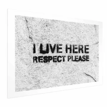 Plakat Respect 60x40 cm bez ramy z marginesem