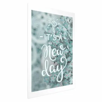 Plakat New day 40x60 cm bez ramy z marginesem
