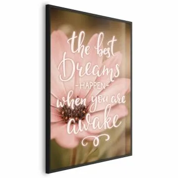 Plakat Best dreams 40x60 cm z ramą czarną bez marginesu