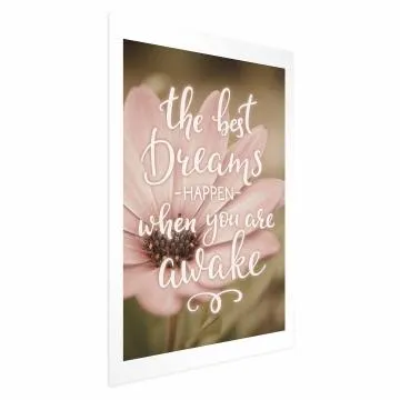 Plakat Best dreams 60x90 cm bez ramy z marginesem