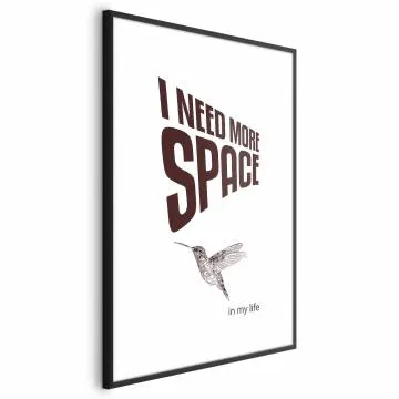 Plakat More Space 40x60 cm z ramą czarną z marginesem