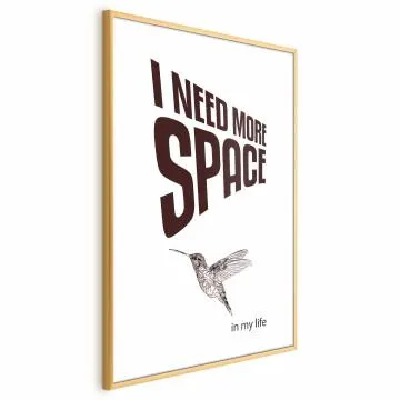Plakat More Space 40x60 cm z ramą złotą bez marginesu