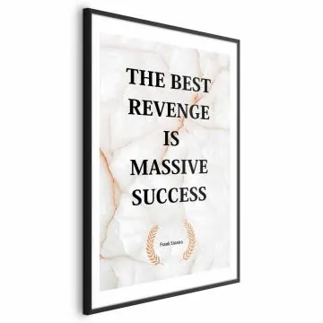 Plakat Best Revenge 29,7x42 cm z ramą czarną z marginesem