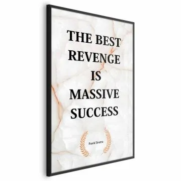 Plakat Best Revenge 60x90 cm z ramą czarną bez marginesu