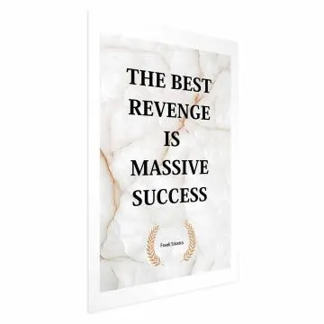 Plakat Best Revenge 40x60 cm bez ramy z marginesem