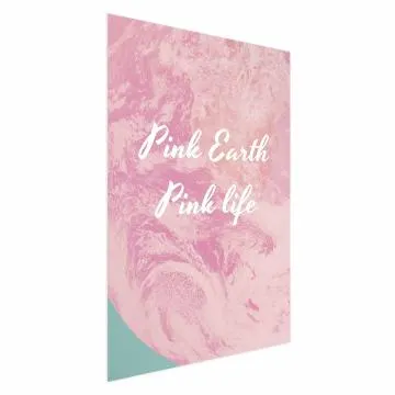 Plakat Pink Earth 60x90 cm bez ramy bez marginesu