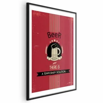 Plakat Premium Beer 60x90 cm z ramą czarną z marginesem