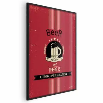 Plakat Premium Beer 60x90 cm z ramą czarną bez marginesu