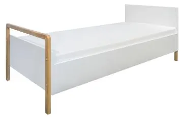 Łóżko dziecięce VICTOR 180x80 białe/dąb