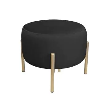 Pufa WILFRED MG VELVET czarna/złota