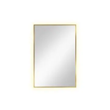 Lustro łazienkowe LUMO 90x60cm złote z oświetleniem LED