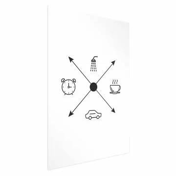 Plakat Harmonogram dnia 40x60 cm bez ramy z marginesem