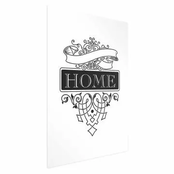 Plakat Home 60x90 cm bez ramy z marginesem