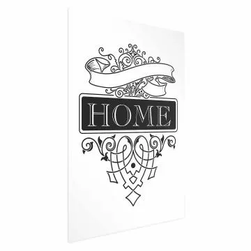 Plakat Home 21x30 cm bez ramy bez marginesu