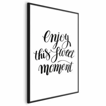 Plakat Enjoy 40x60 cm z ramą czarną bez marginesu