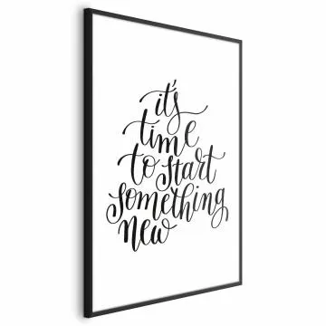 Plakat Something new 60x90 cm z ramą czarną bez marginesu