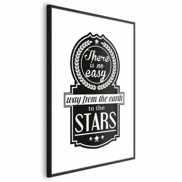 Plakat Big lesson 21x30 cm z ramą czarną z marginesem