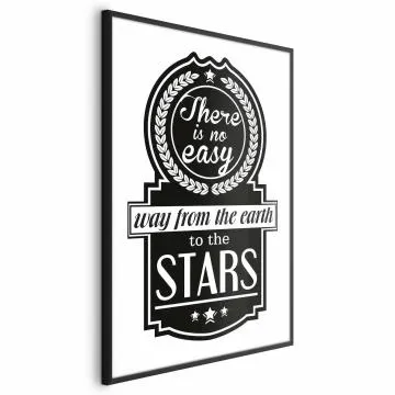 Plakat Big lesson 40x60 cm z ramą czarną bez marginesu