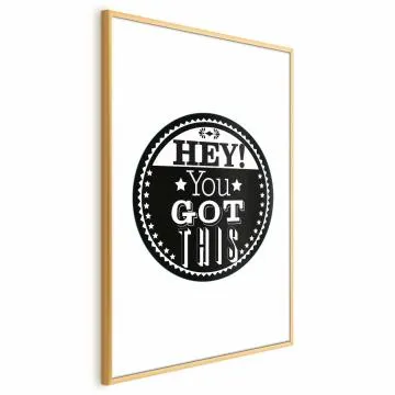 Plakat You got this 29,7x42 cm z ramą złotą bez marginesu