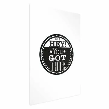 Plakat You got this 60x90 cm bez ramy z marginesem