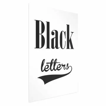 Plakat Black letters 40x60 cm bez ramy bez marginesu